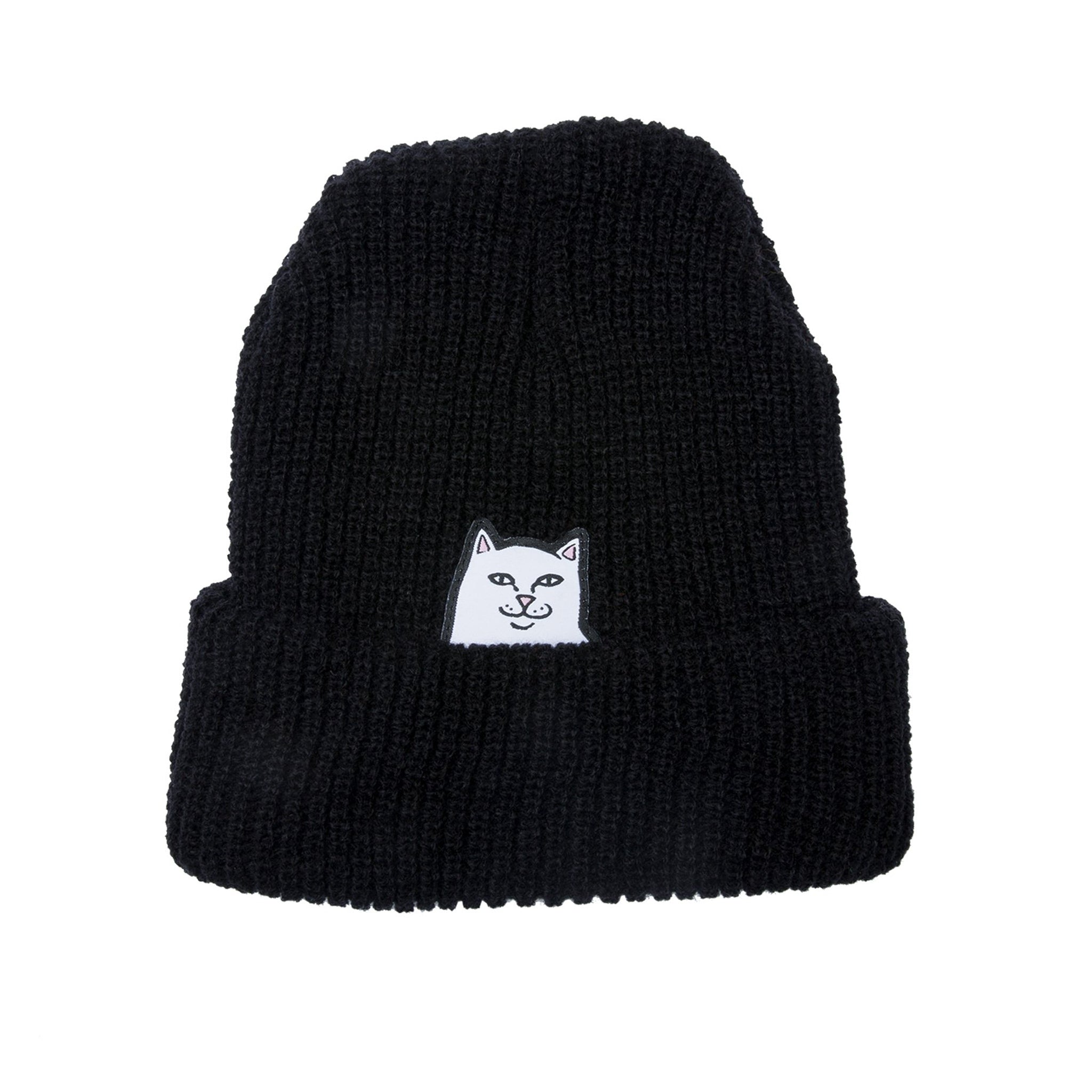 337681 Lord Nermal Ribbed Beanie (Black)