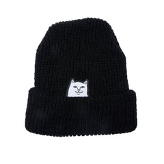 337681 Lord Nermal Ribbed Beanie (Black)