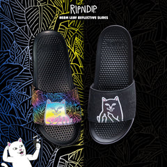 RIPNDIP Lord Jermal Leaf Camo Slides (3M Iridescent)