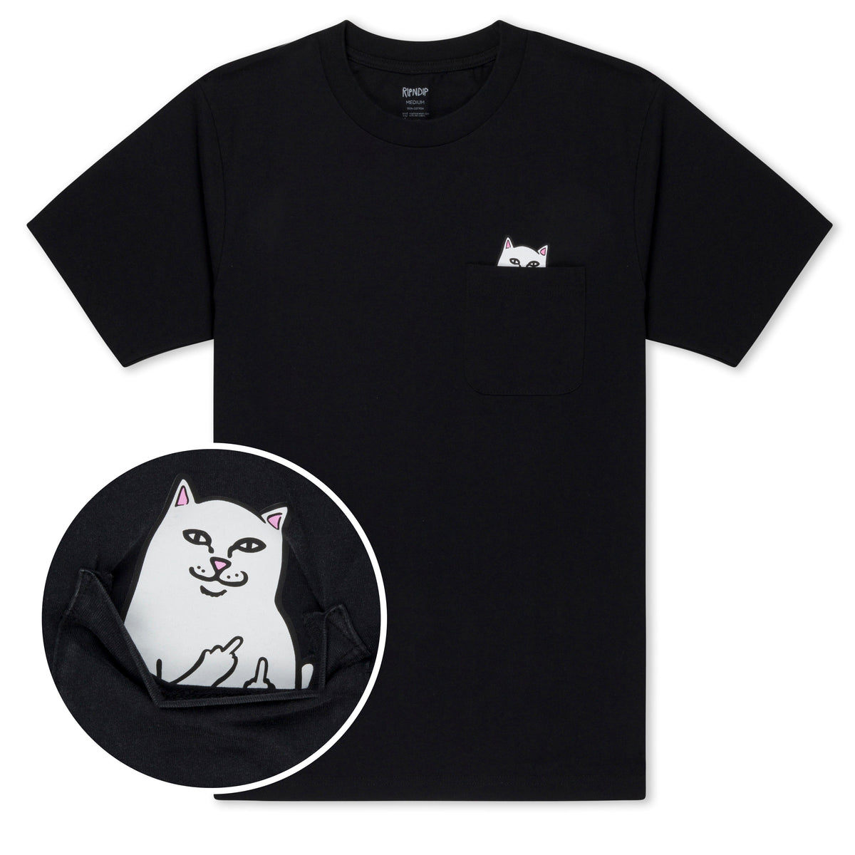 RIPNDIP Lord Nermal Pocket Tee (Black)