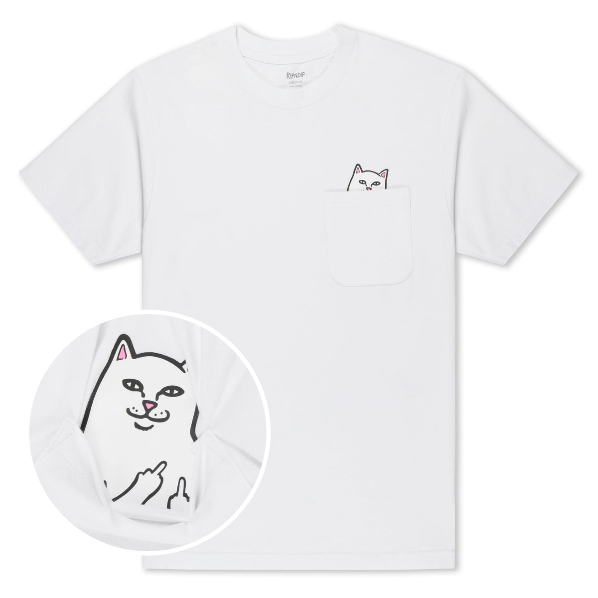 RIPNDIP Lord Nermal Pocket Tee (White)