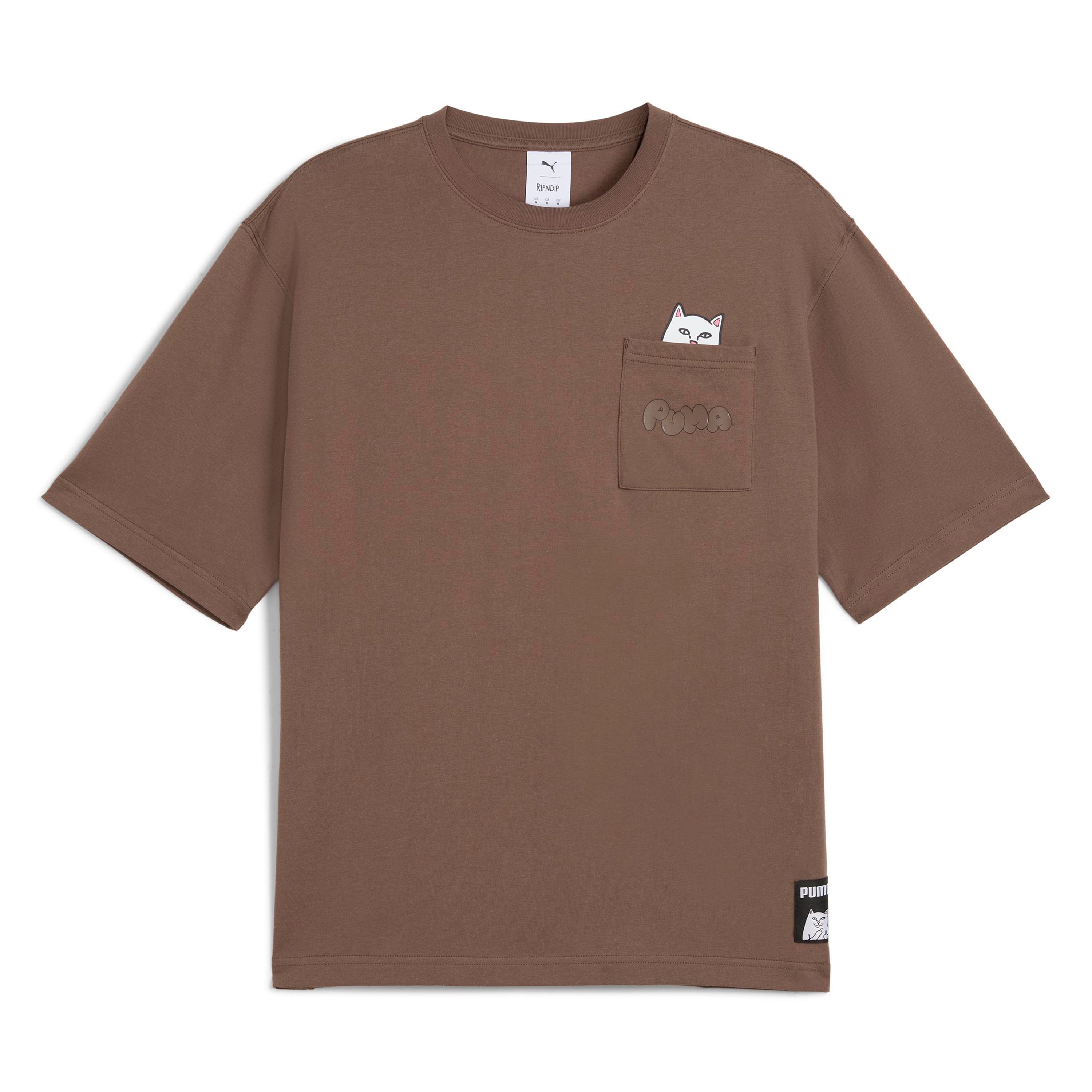 RIPNDIP PUMA X RIPNDIP Lord Nermal Pocket Tee (Flat Bronze)