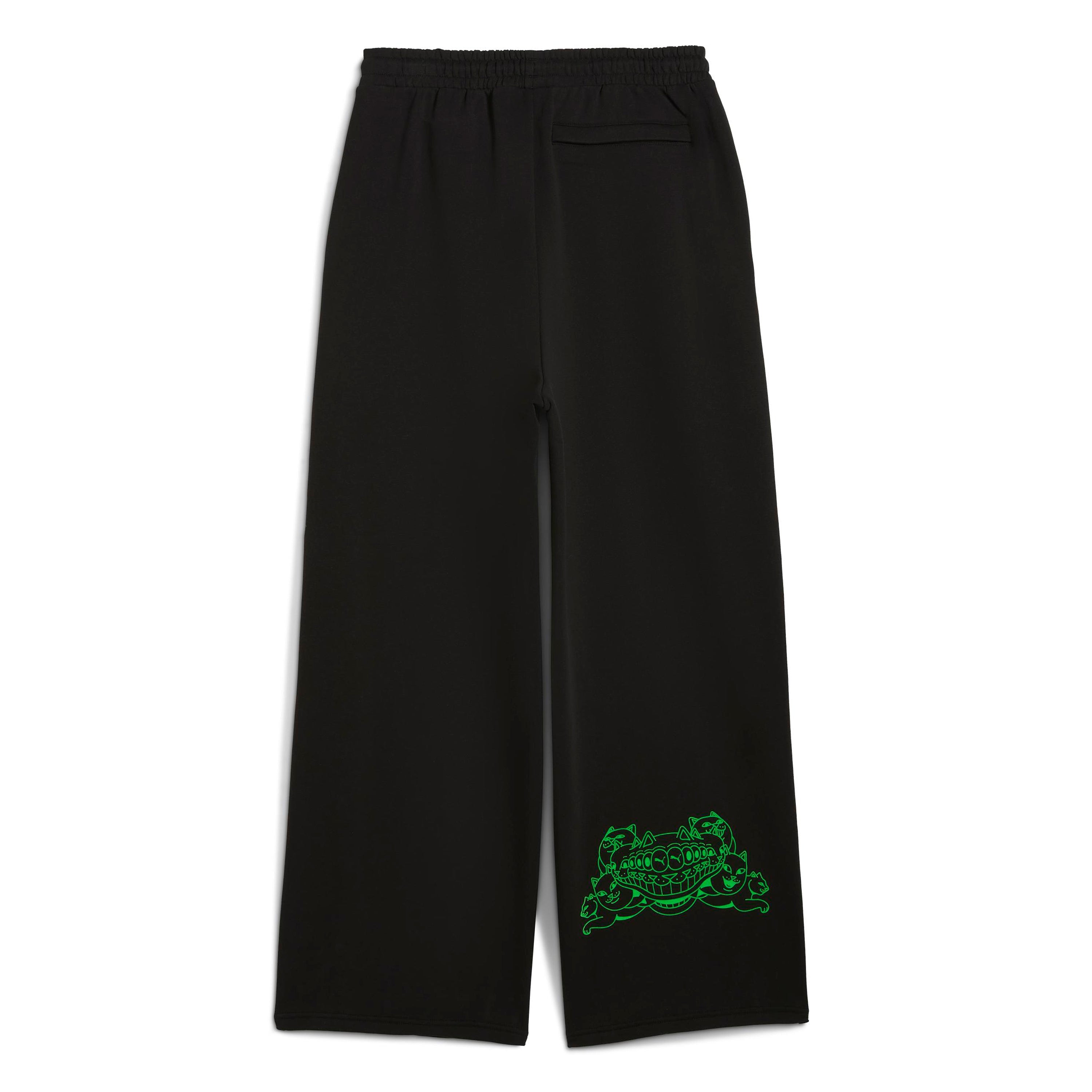 RIPNDIP PUMA X RIPNDIP Oversized Wide Sweatpants (Puma Black)