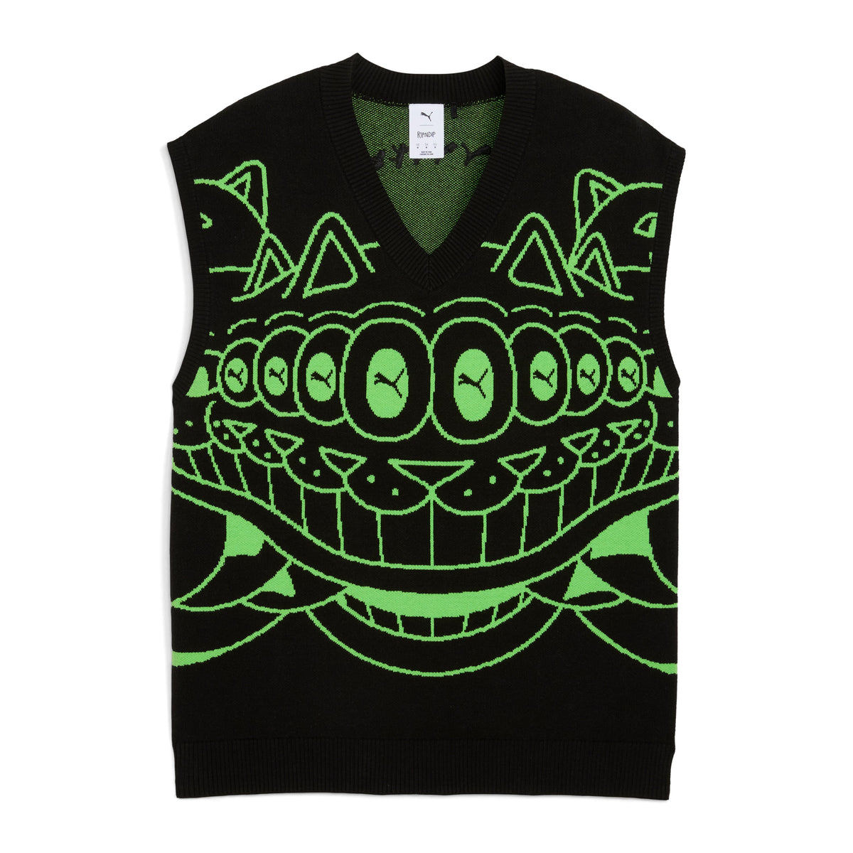 RIPNDIP PUMA X RIPNDIP Knitted Vest (Puma Black)