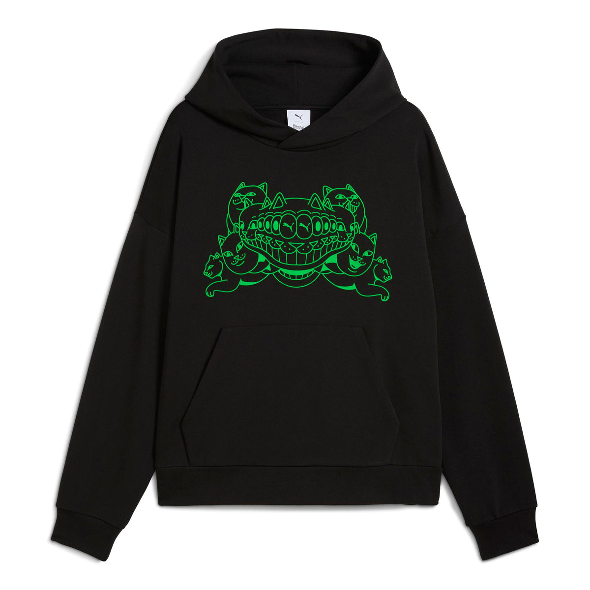 RIPNDIP PUMA X RIPNDIP Boxy Graphic Hoodie (Puma Black)