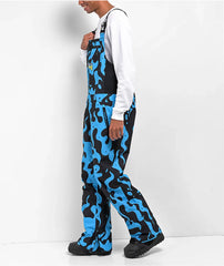 RIPNDIP Psychedelic Snowboard Bib Pants (Blue)