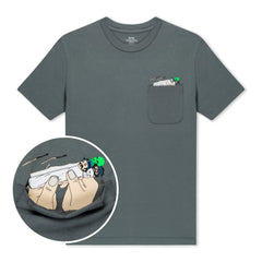 RIPNDIP Roll Me Up Pocket Tee (Charcoal)