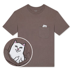 RIPNDIP Lord Nermal Pocket Tee (Tan Mineral Wash )