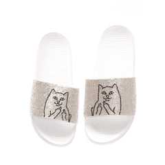 341724 Lord Nermal Slides (Rhinestone White)