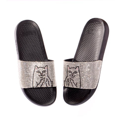 376105 Lord Nermal Slides (Rhinestone Black)