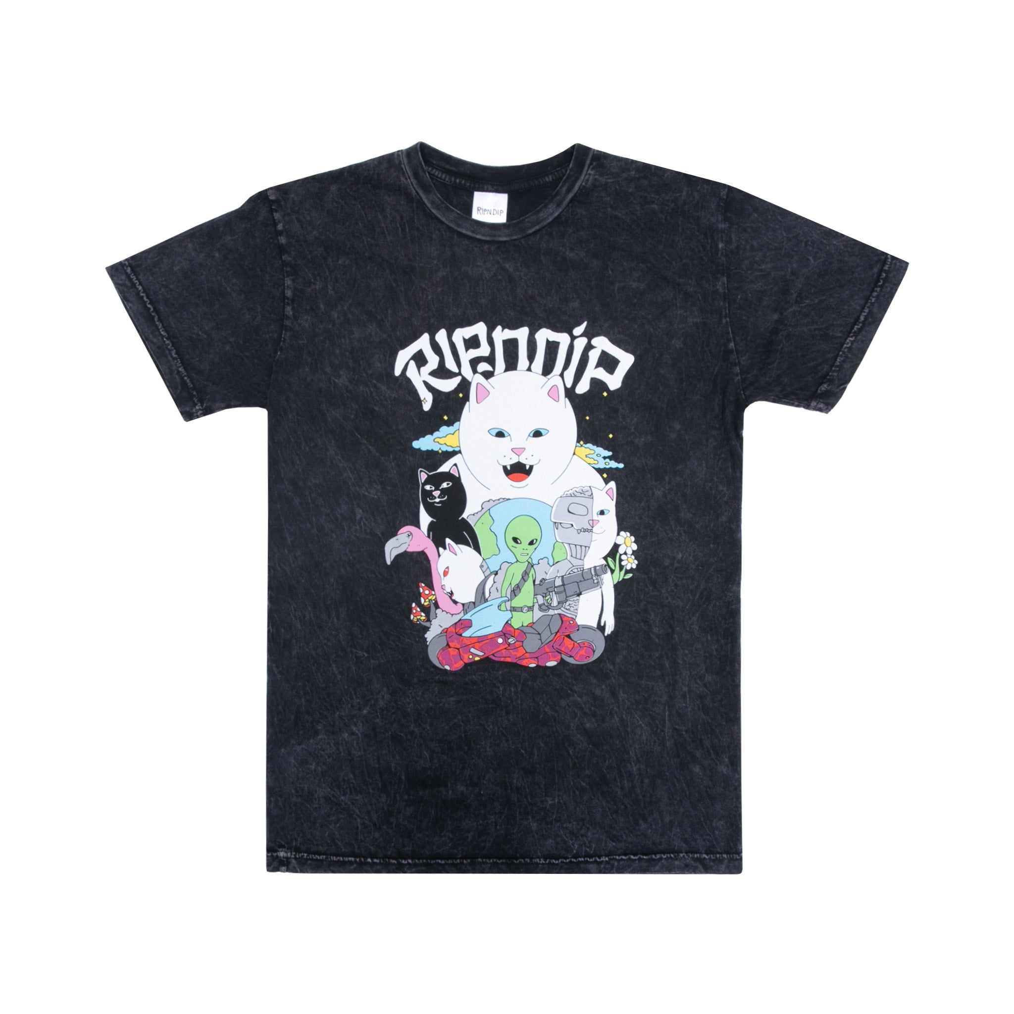 RIPNDIP Runaway Tee (Black Mineral Wash)