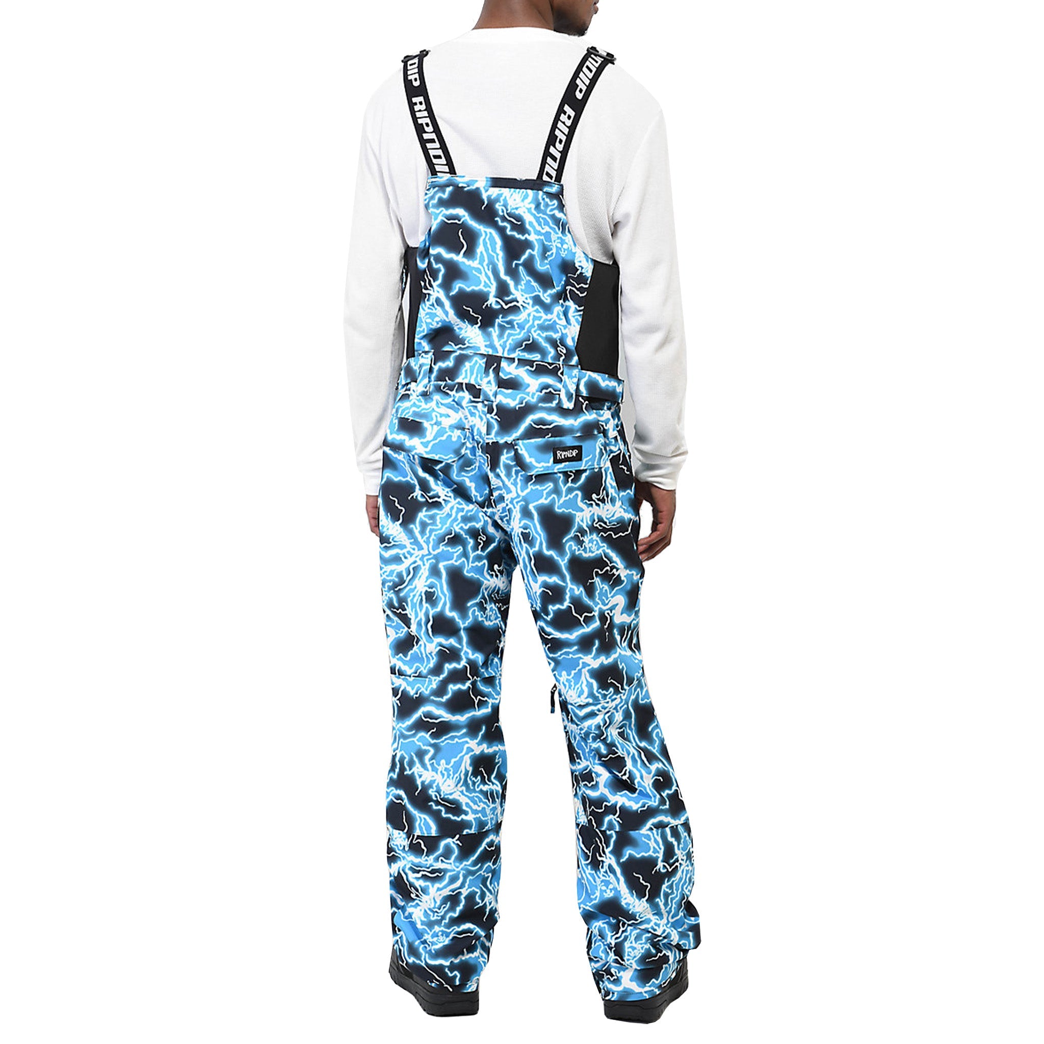 RIPNDIP Nikola Snowboard Bib Pants (Black / Blue)