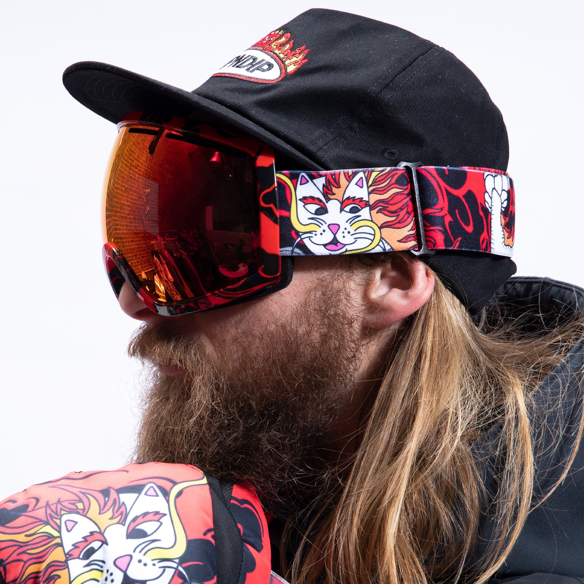 RIPNDIP Dragonerm Snow Goggles (Red)