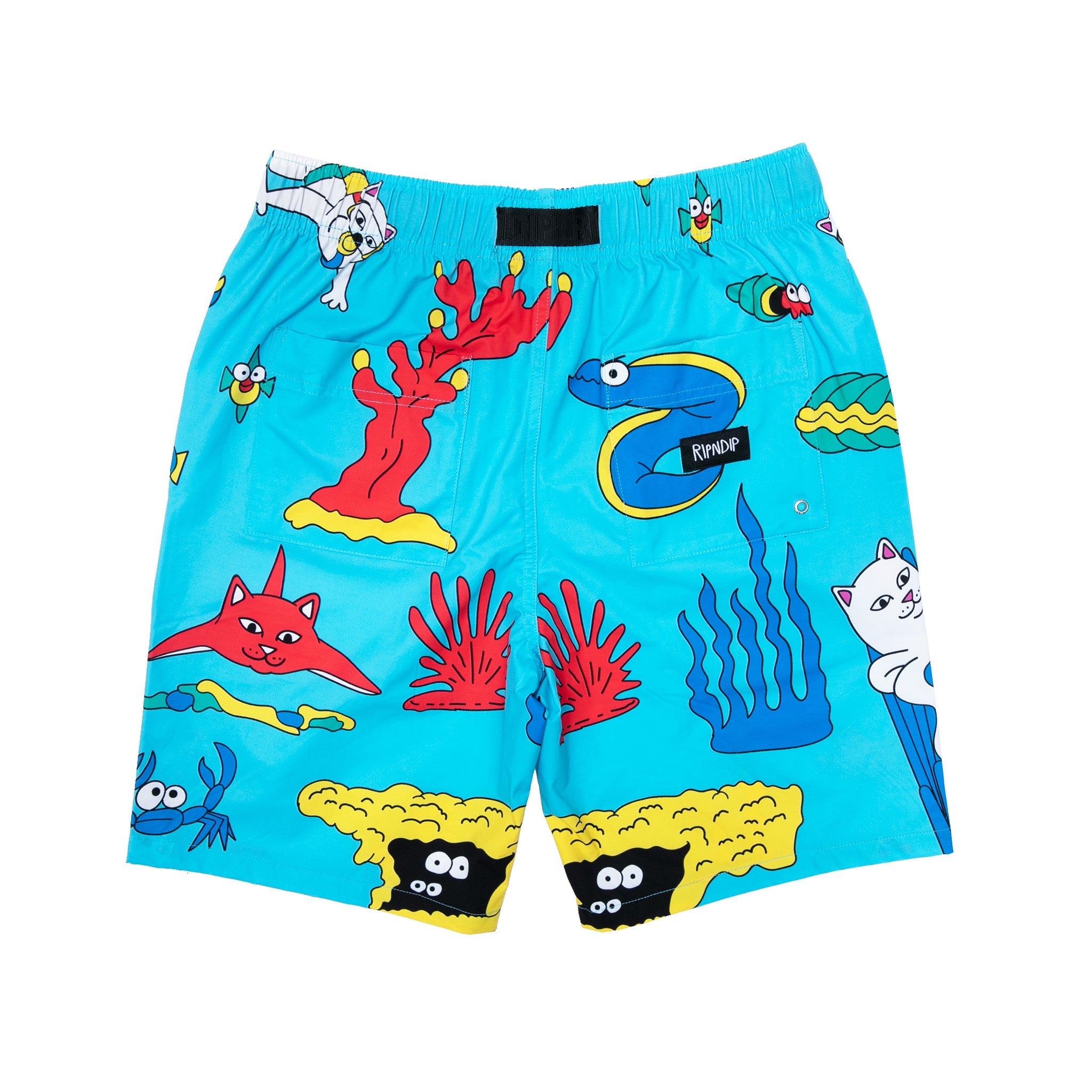 RIPNDIP Under The Sea Swim Shorts (Blue)