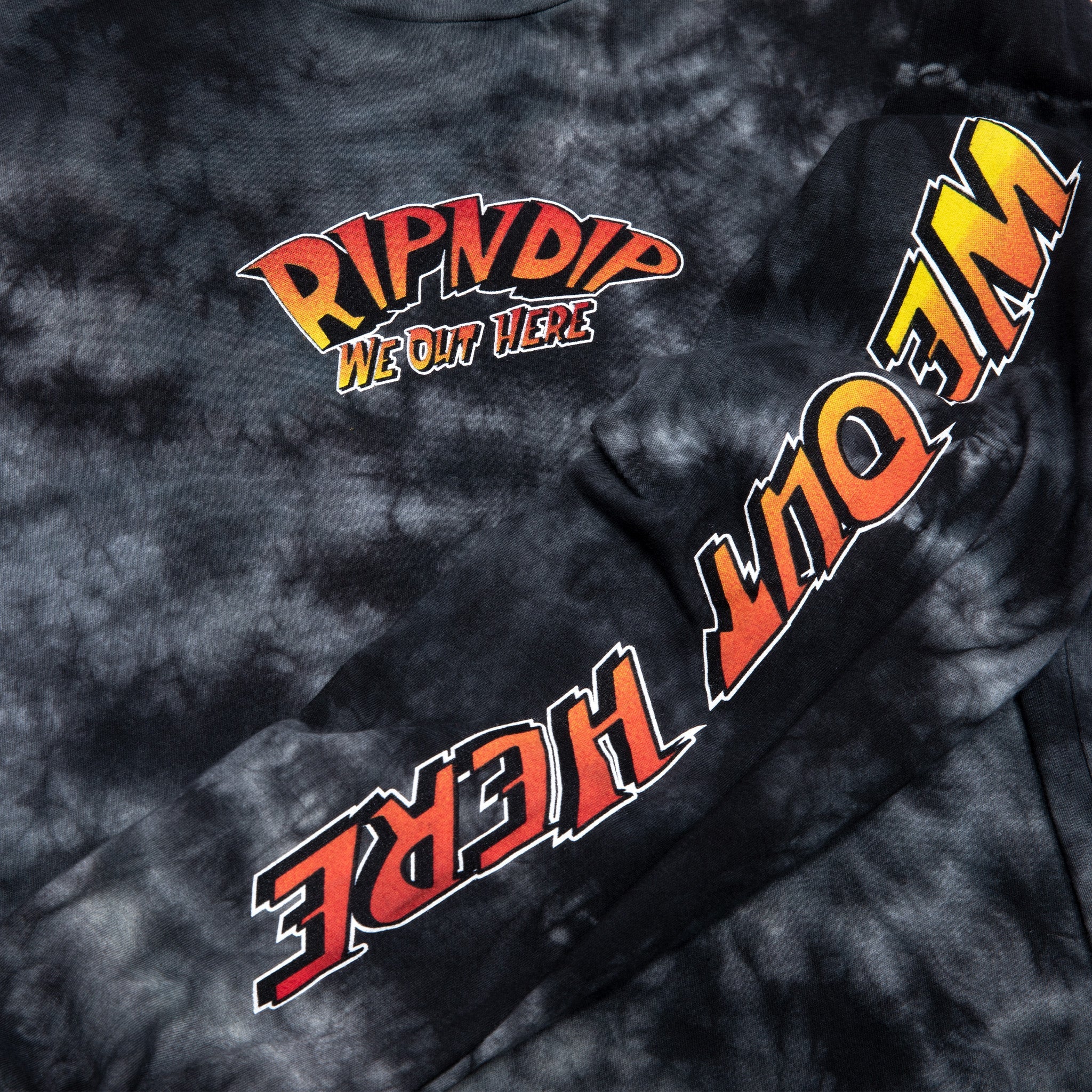 RIPNDIP Out Of This World Long Sleeve (Black Lightning Wash)
