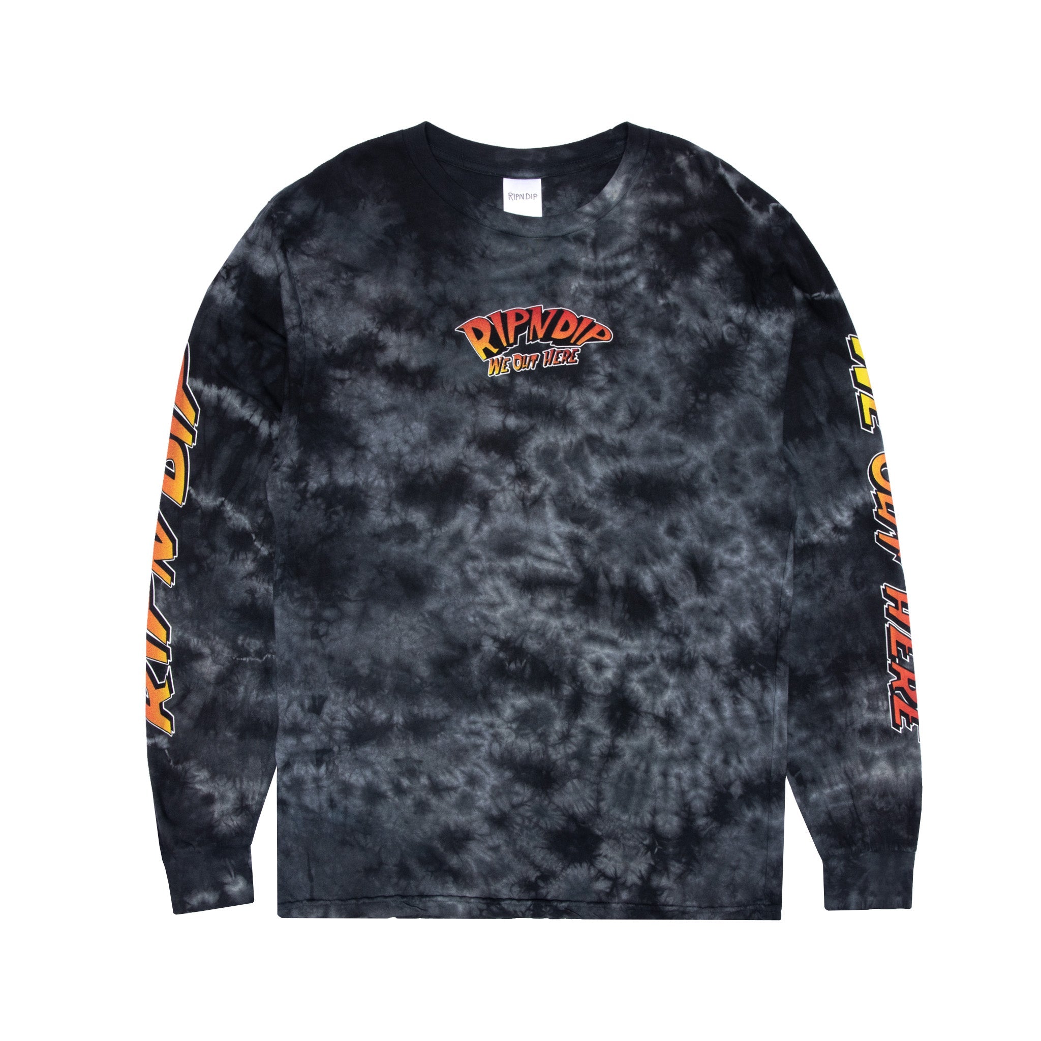 RIPNDIP Out Of This World Long Sleeve (Black Lightning Wash)