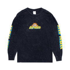 RIPNDIP Nermzilla Long Sleeve (Black Mineral Wash)