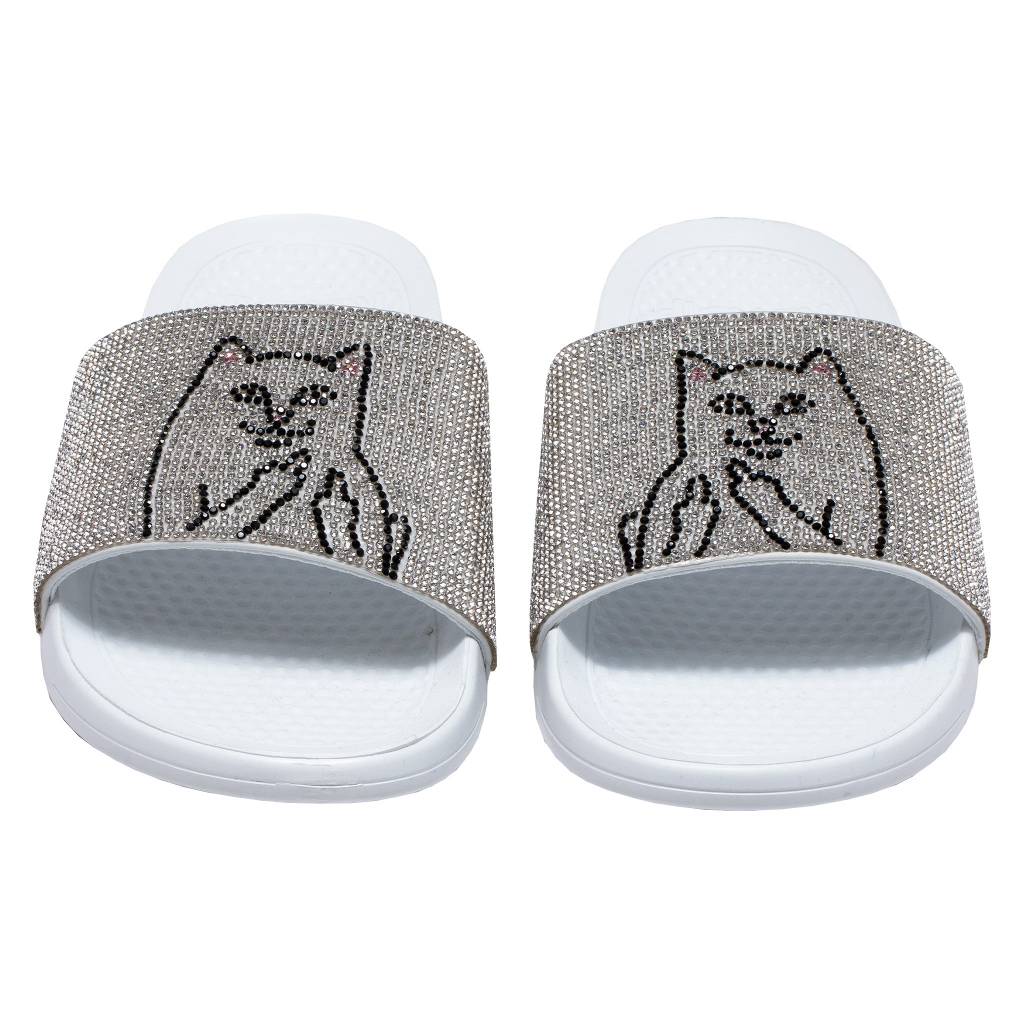 341724 Lord Nermal Slides (Rhinestone White)