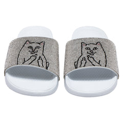 341724 Lord Nermal Slides (Rhinestone White)