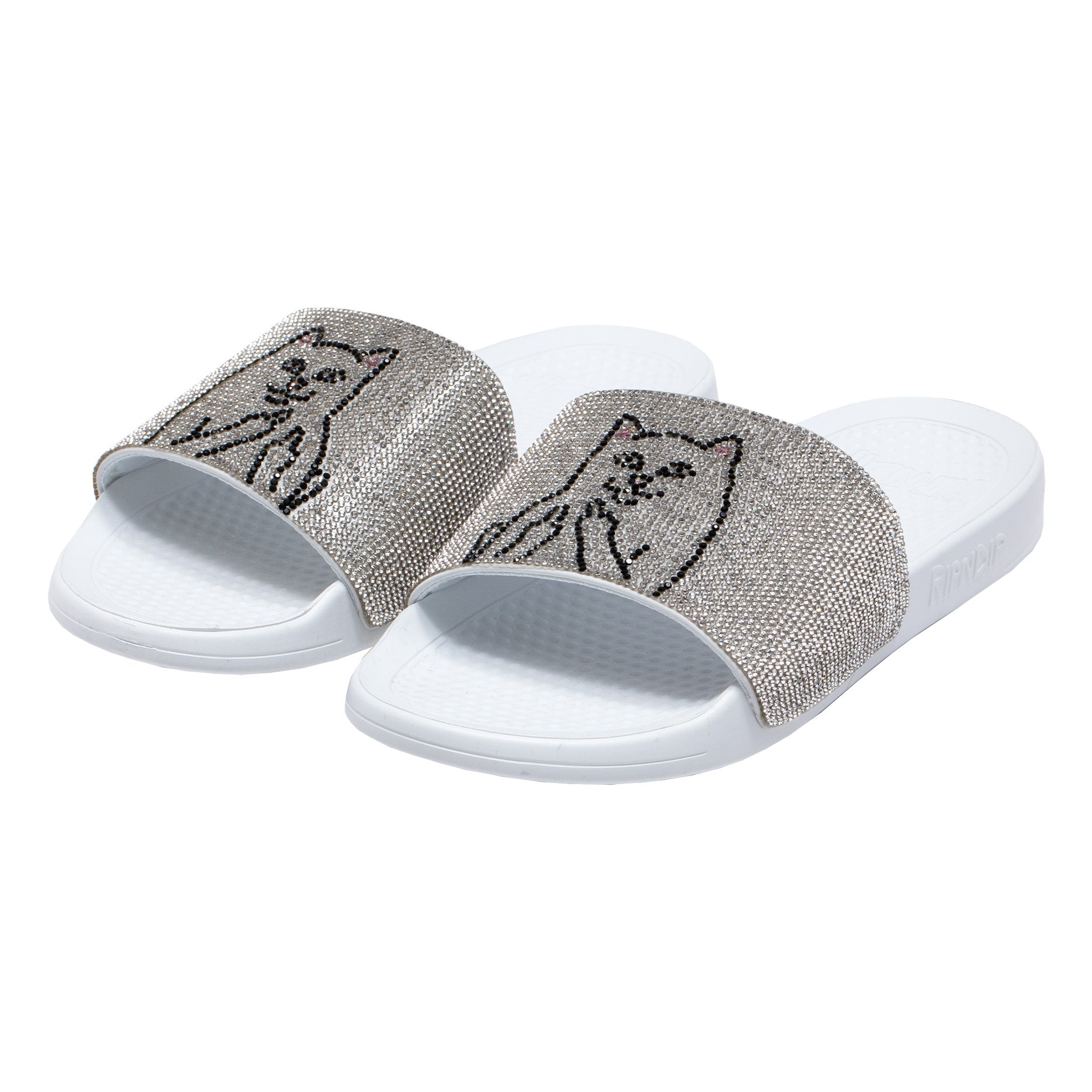 341724 Lord Nermal Slides (Rhinestone White)