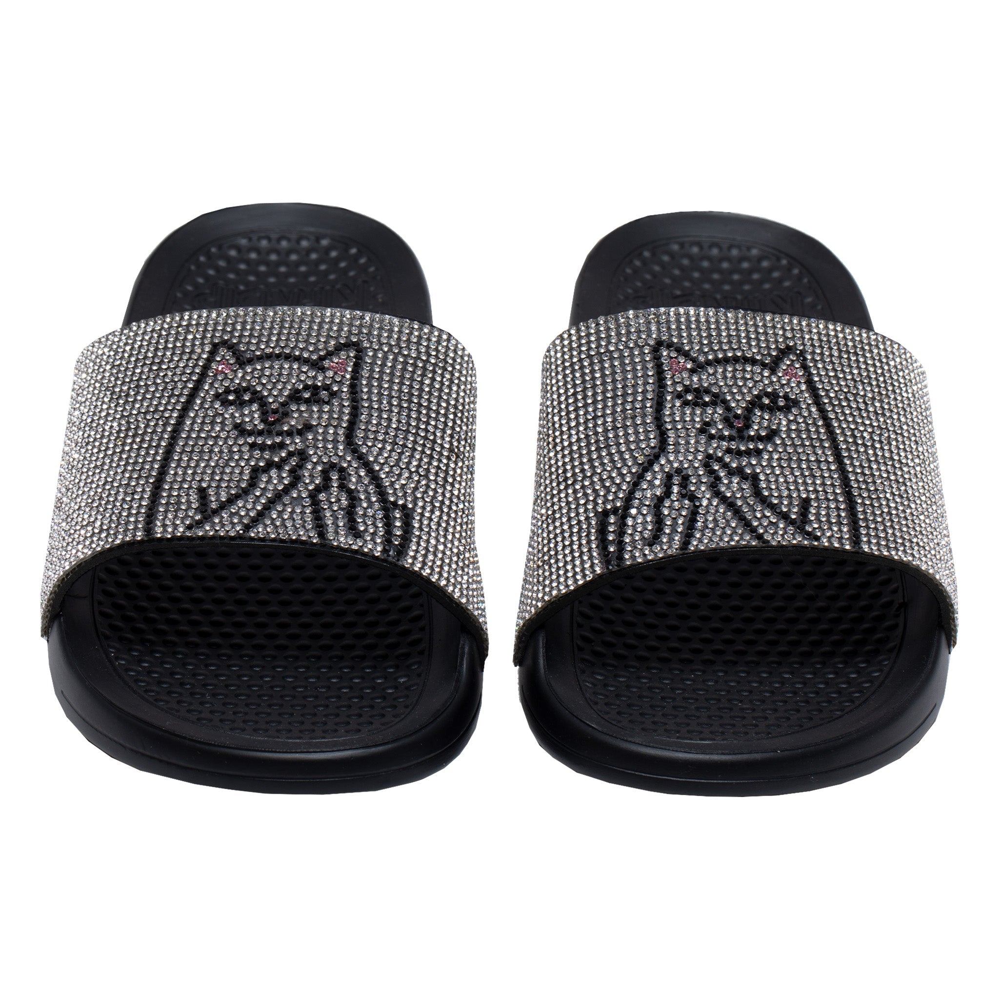 376105 Lord Nermal Slides (Rhinestone Black)