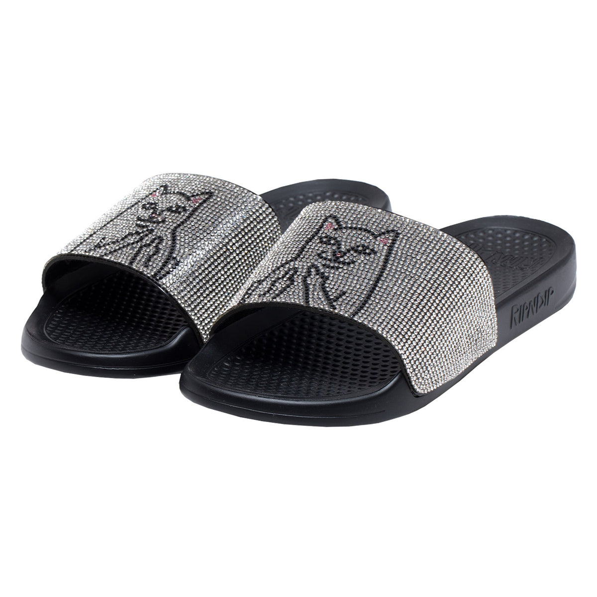 376105 Lord Nermal Slides (Rhinestone Black)