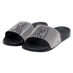 376105 Lord Nermal Slides (Rhinestone Black)