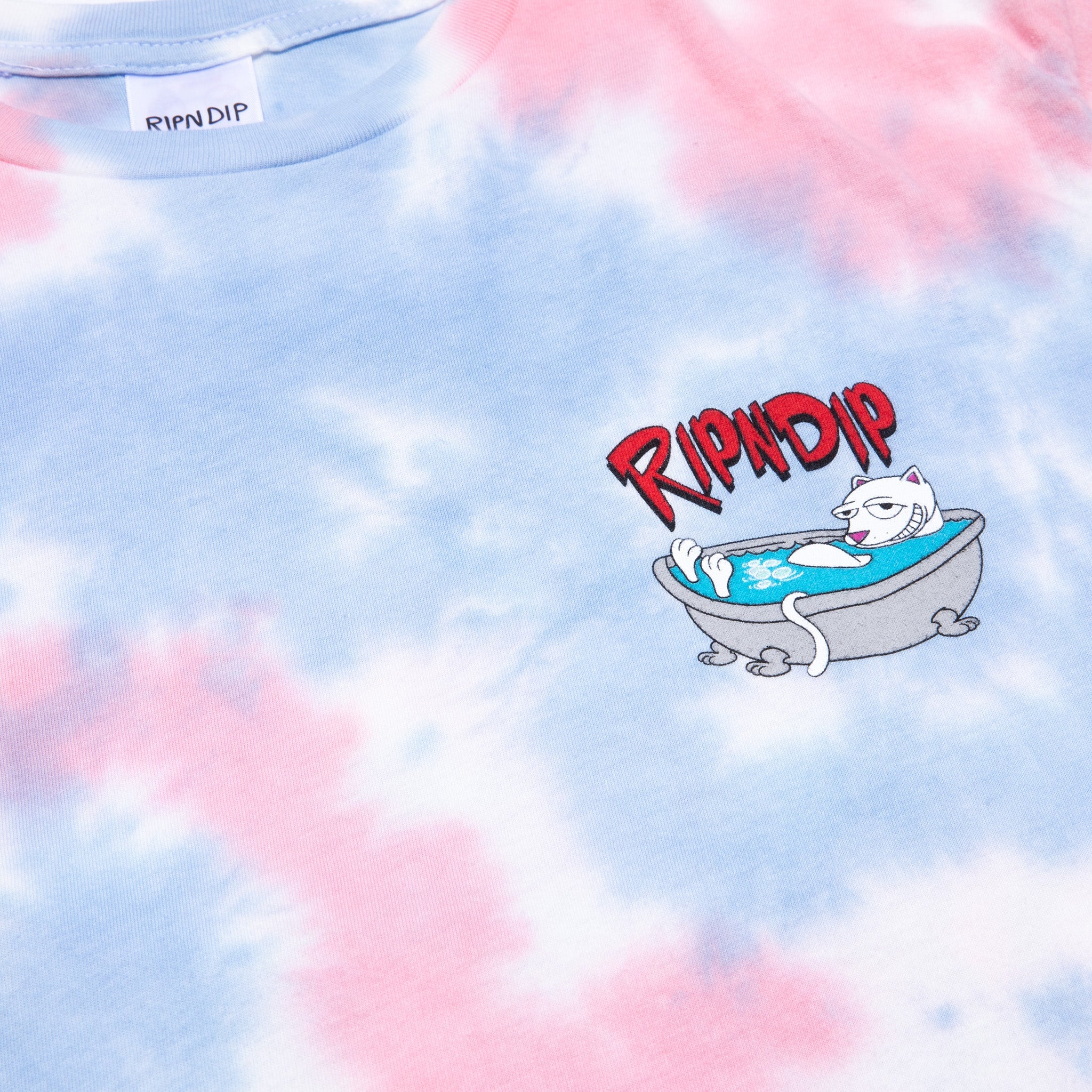 RIPNDIP Bath Time Tee (Pink Tie Dye)