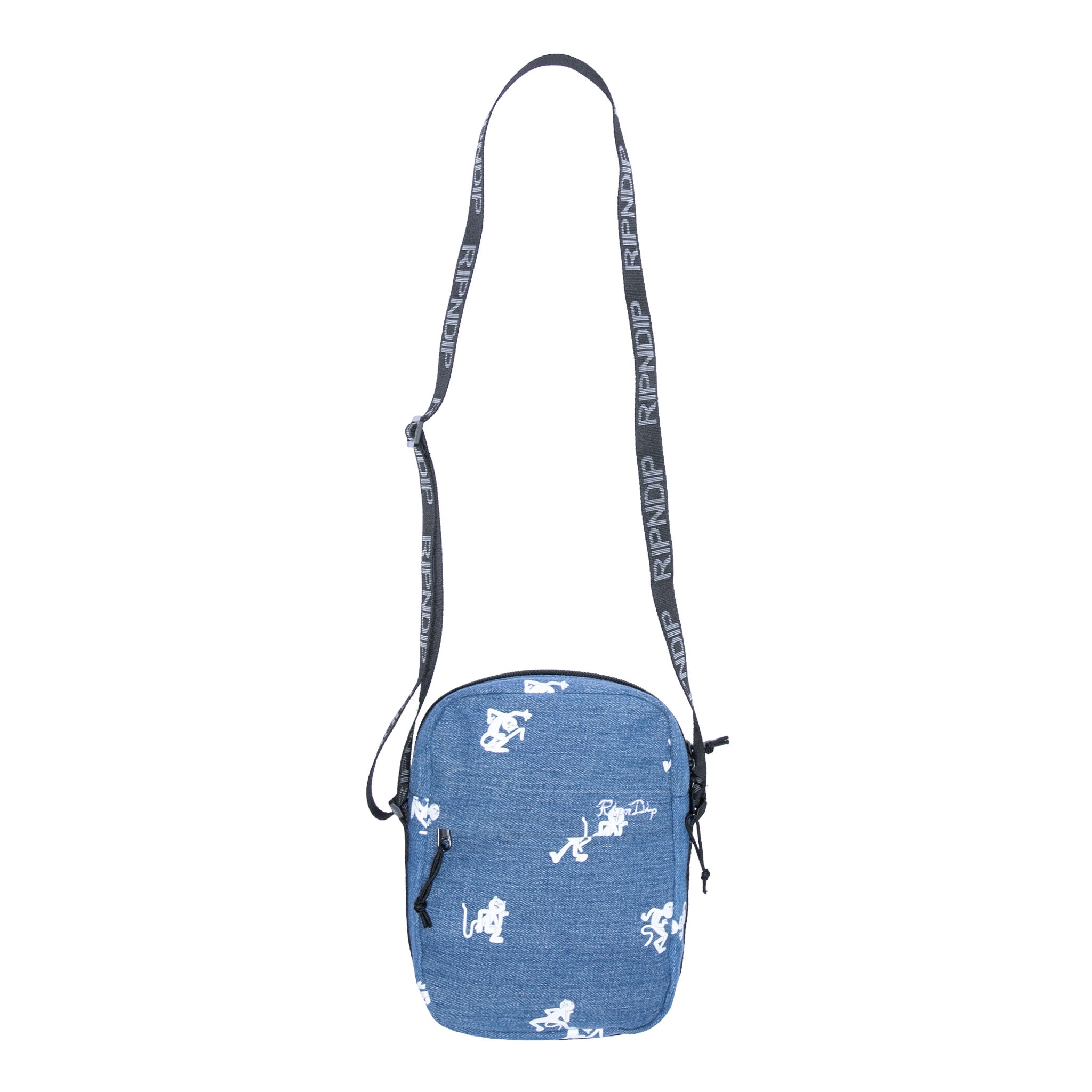 RIPNDIP Dance Party Shoulder Bag (Medium Wash)