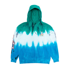 RIPNDIP Sensai Embroidered Hoodie (Blue/Green Stripe Tie Dye)