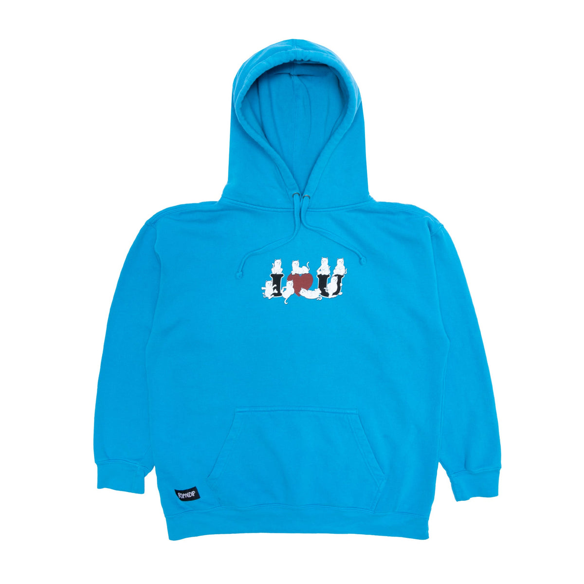 RIPNDIP I Heart U Hoodie (Azure Blue)