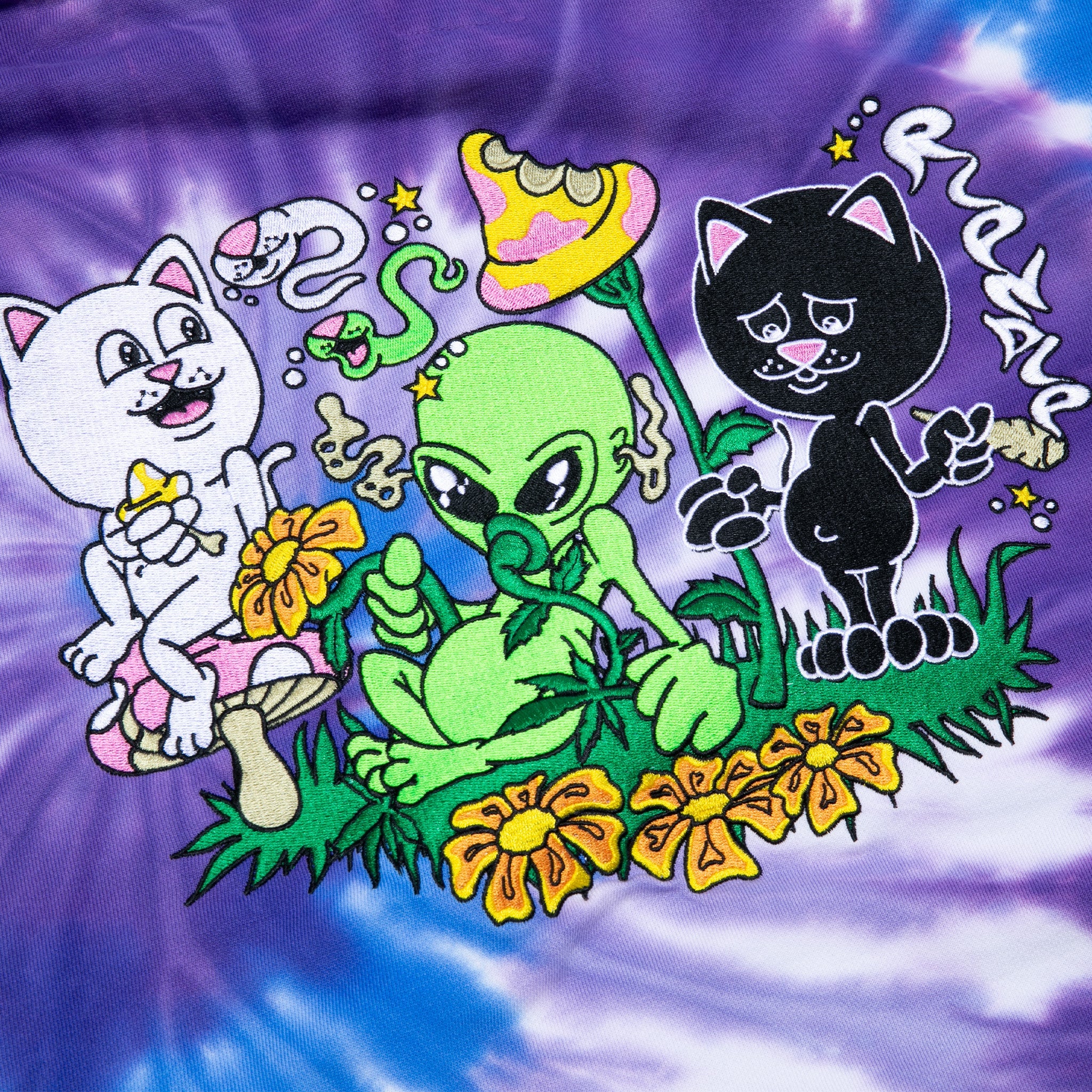 RIPNDIP Friday Jr Hoodie (Purple/Lilac Spiral Dye)