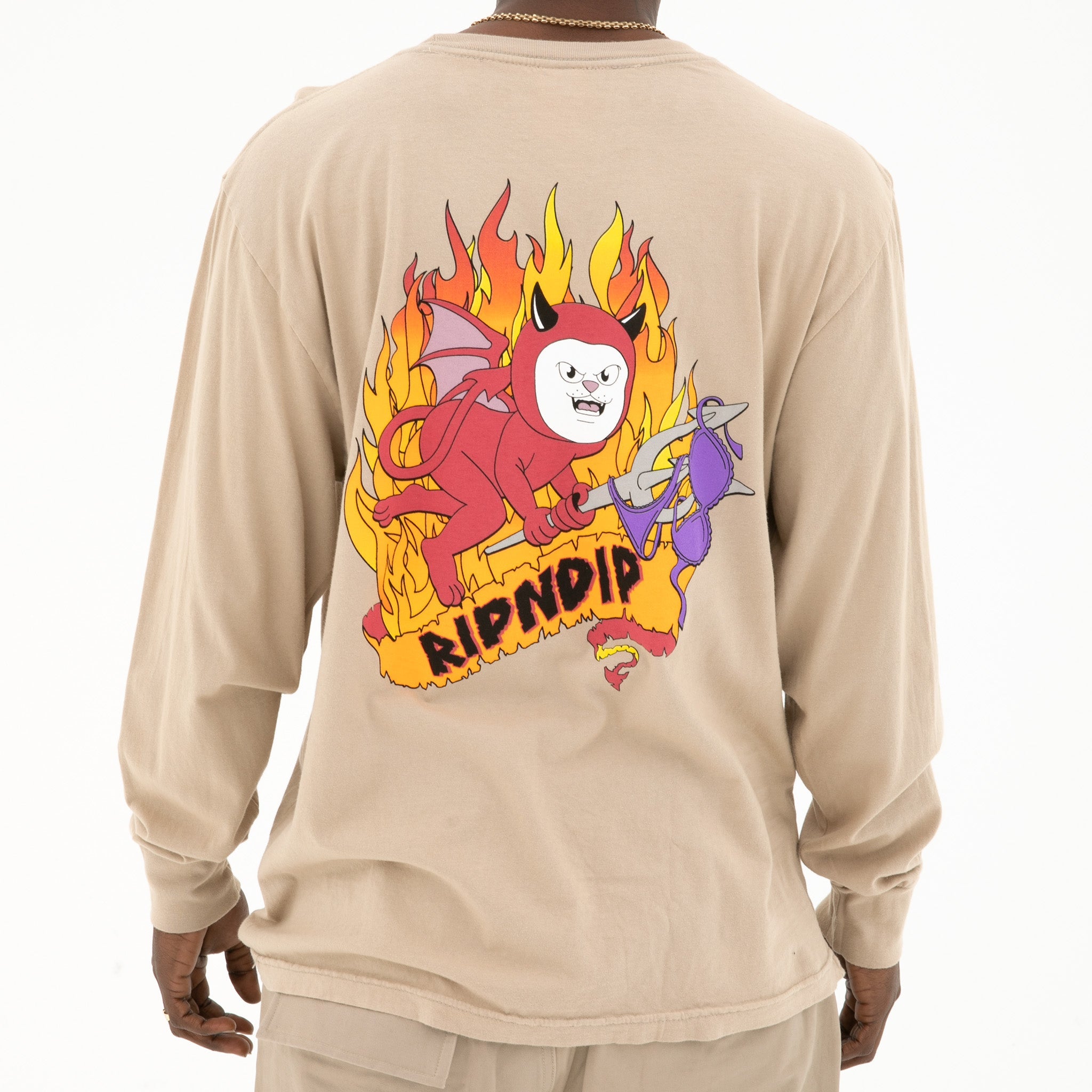 RIPNDIP Fireworld Long Sleeve (Almond)