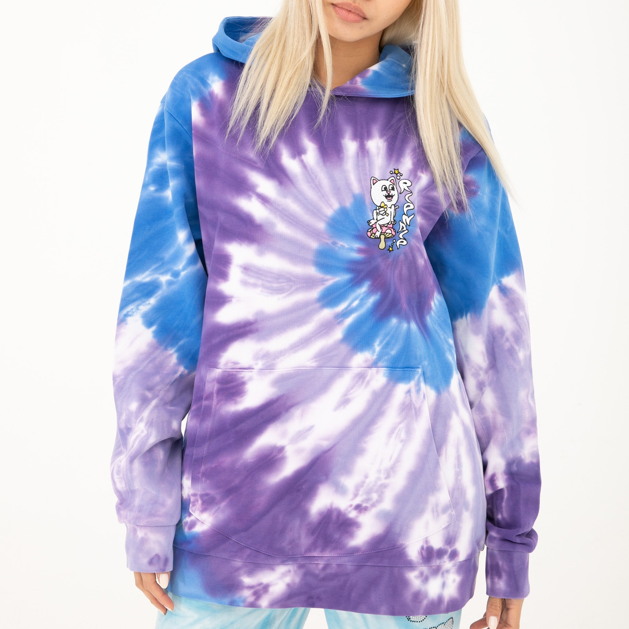 RIPNDIP Friday Jr Hoodie (Purple/Lilac Spiral Dye)