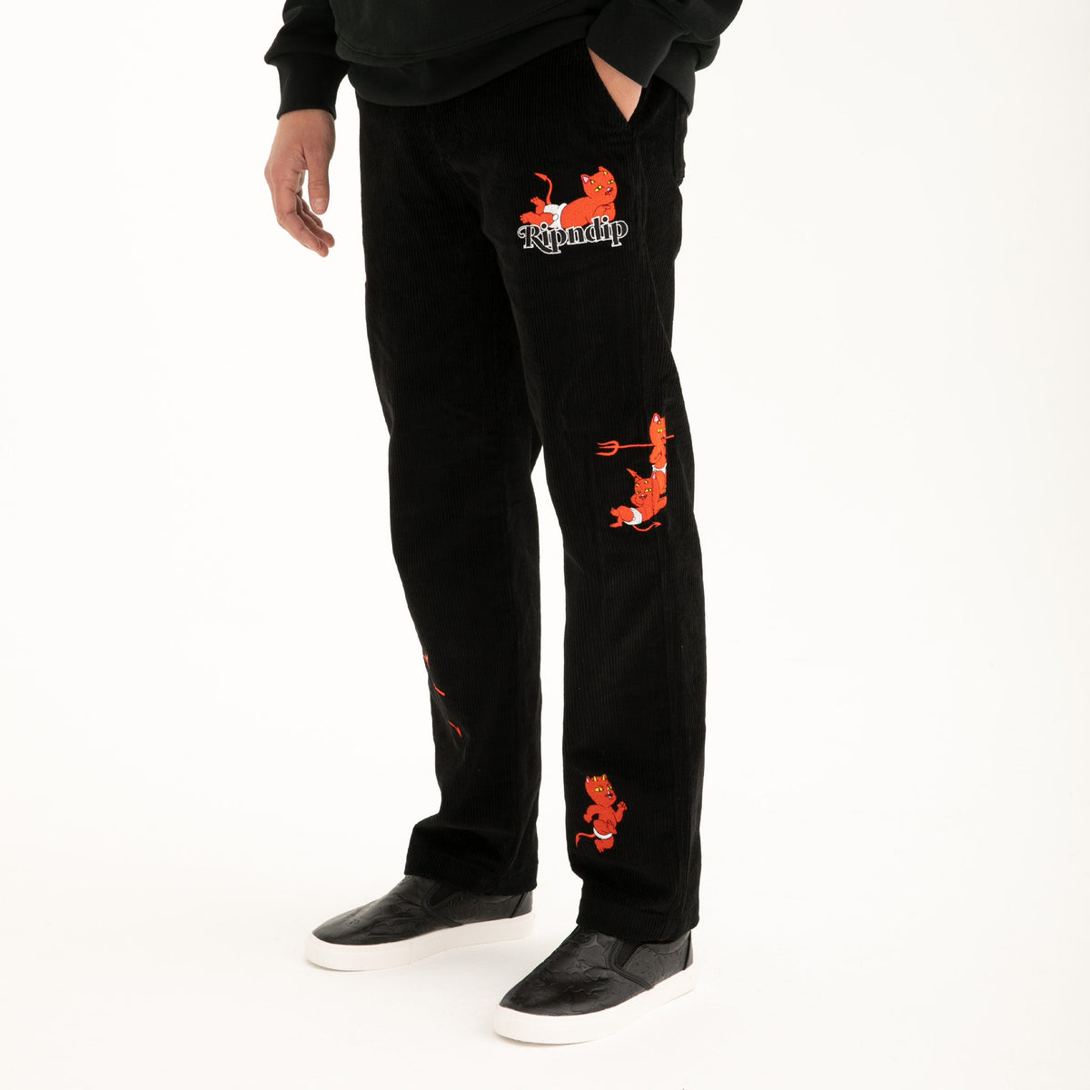 RIPNDIP Devil Baby Corduroy Pants (Black)