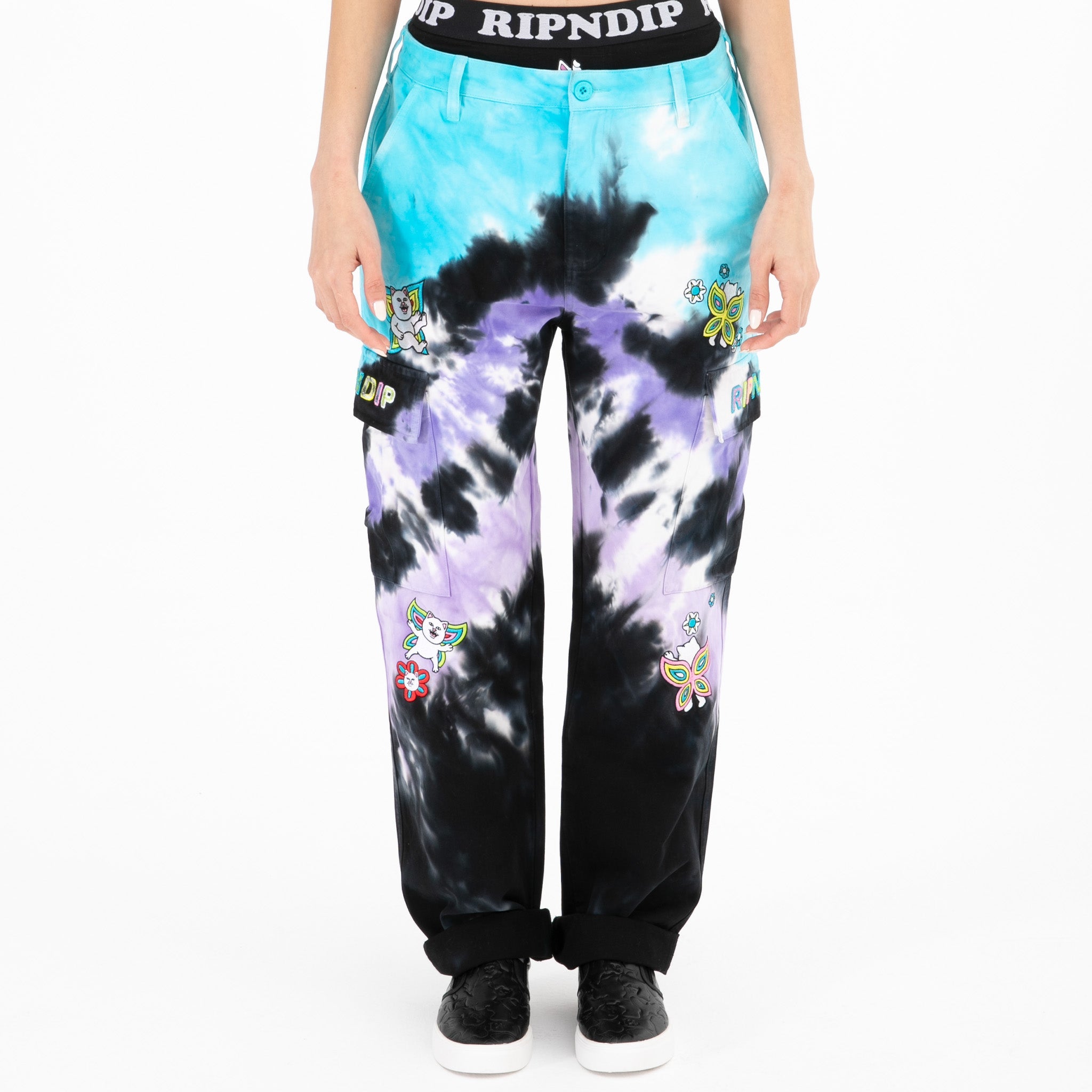 RIPNDIP Promised Land Cargo Pants (Purple/Blue)
