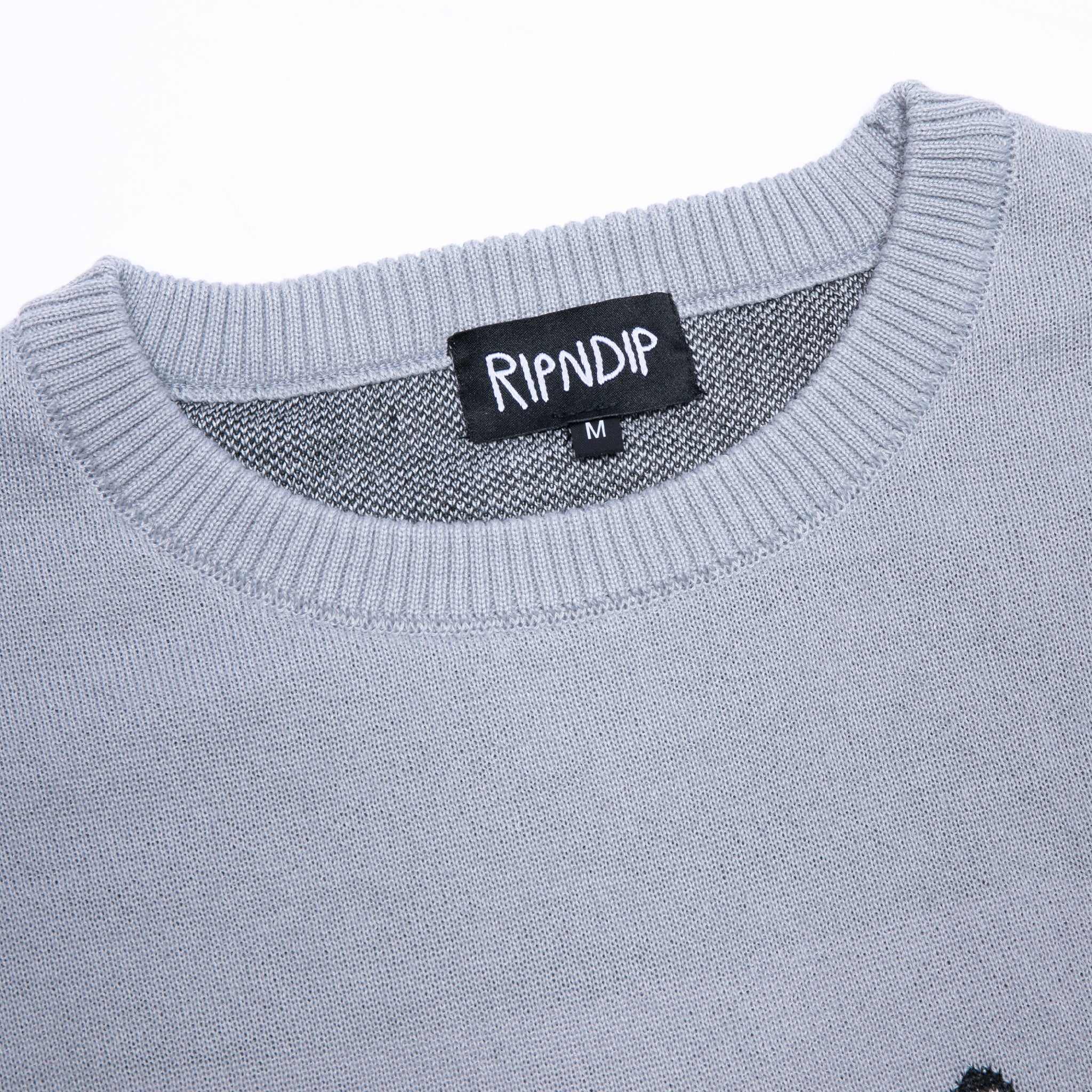 RIPNDIP Heaven And Hell Knit Sweater (Light Blue)