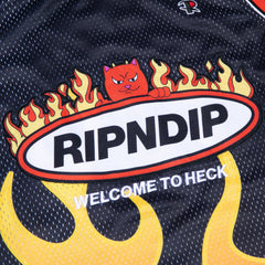 RIPNDIP Welcome To Heck Basketball Jersey (Black)