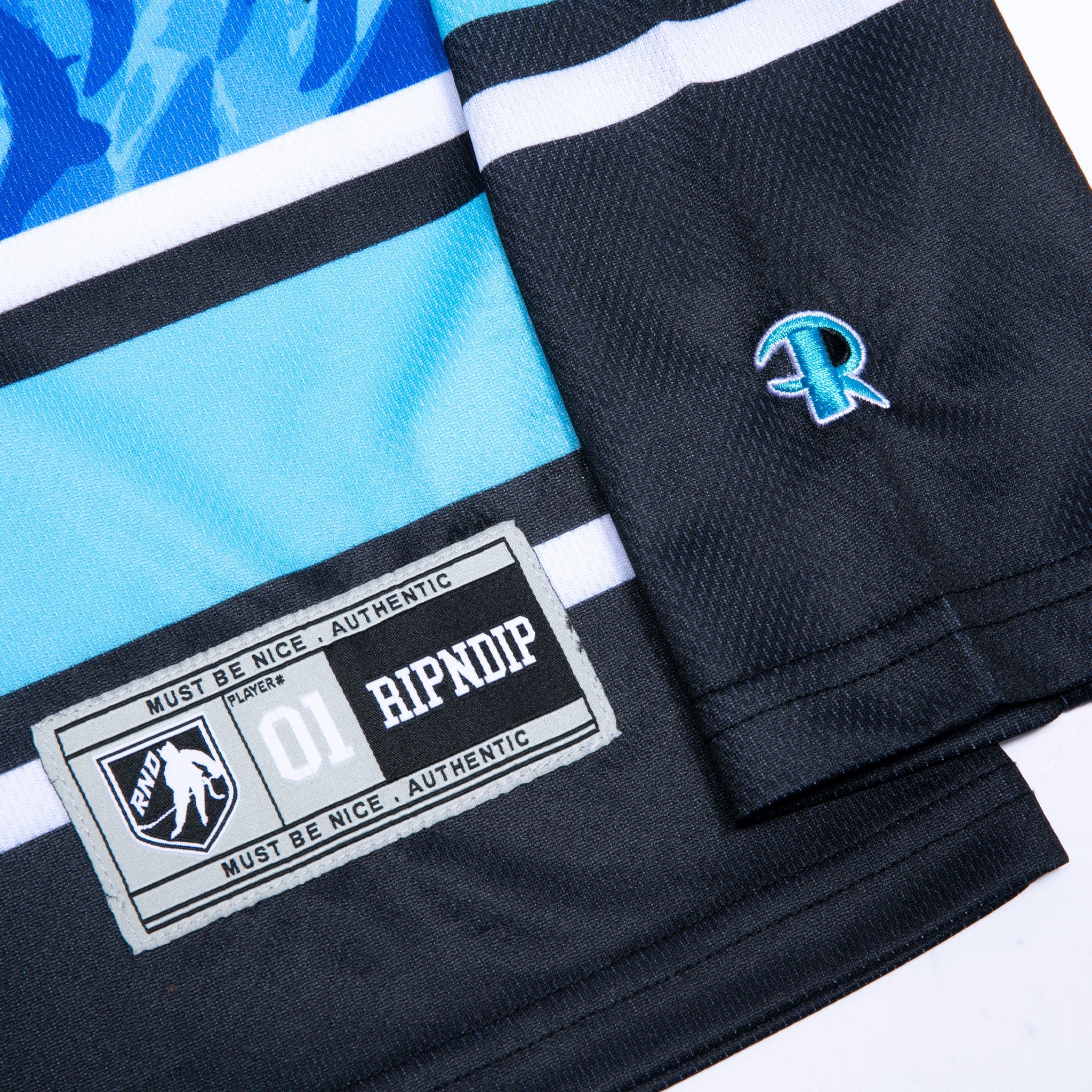 RIPNDIP Devil Babies Hockey Jersey (Black / Blue)