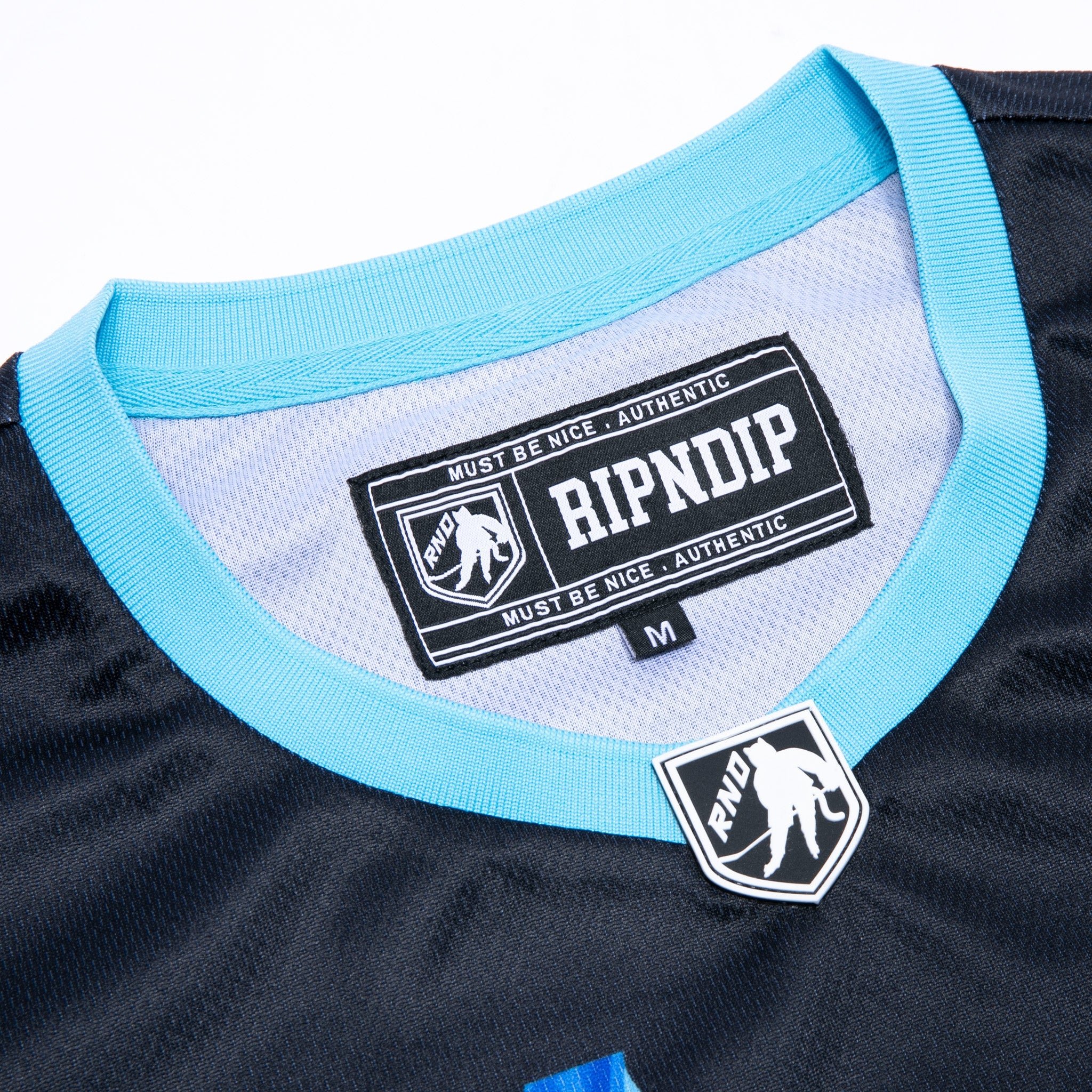 RIPNDIP Devil Babies Hockey Jersey (Black / Blue)