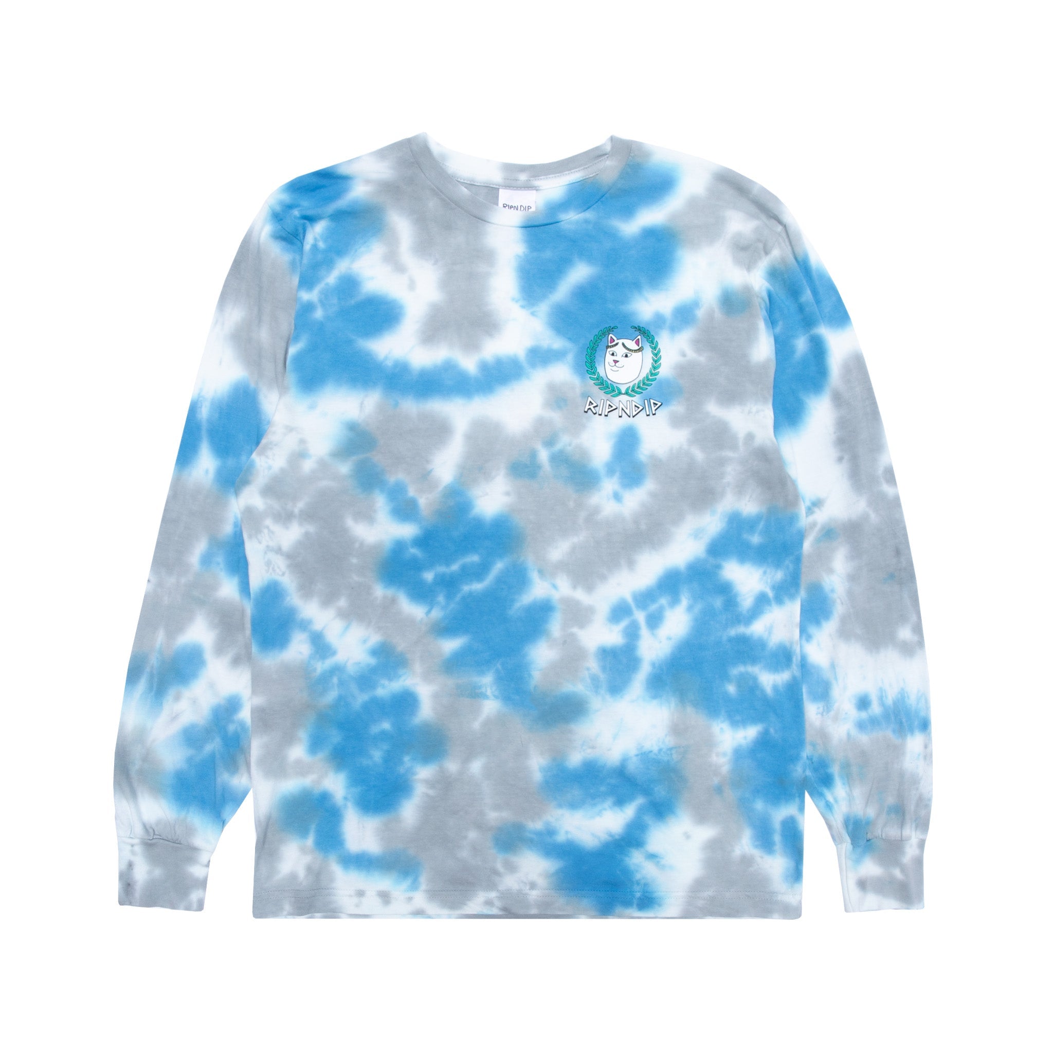 RIPNDIP Waiting In Heaven Long Sleeve (Light Blue Cloud Wash)