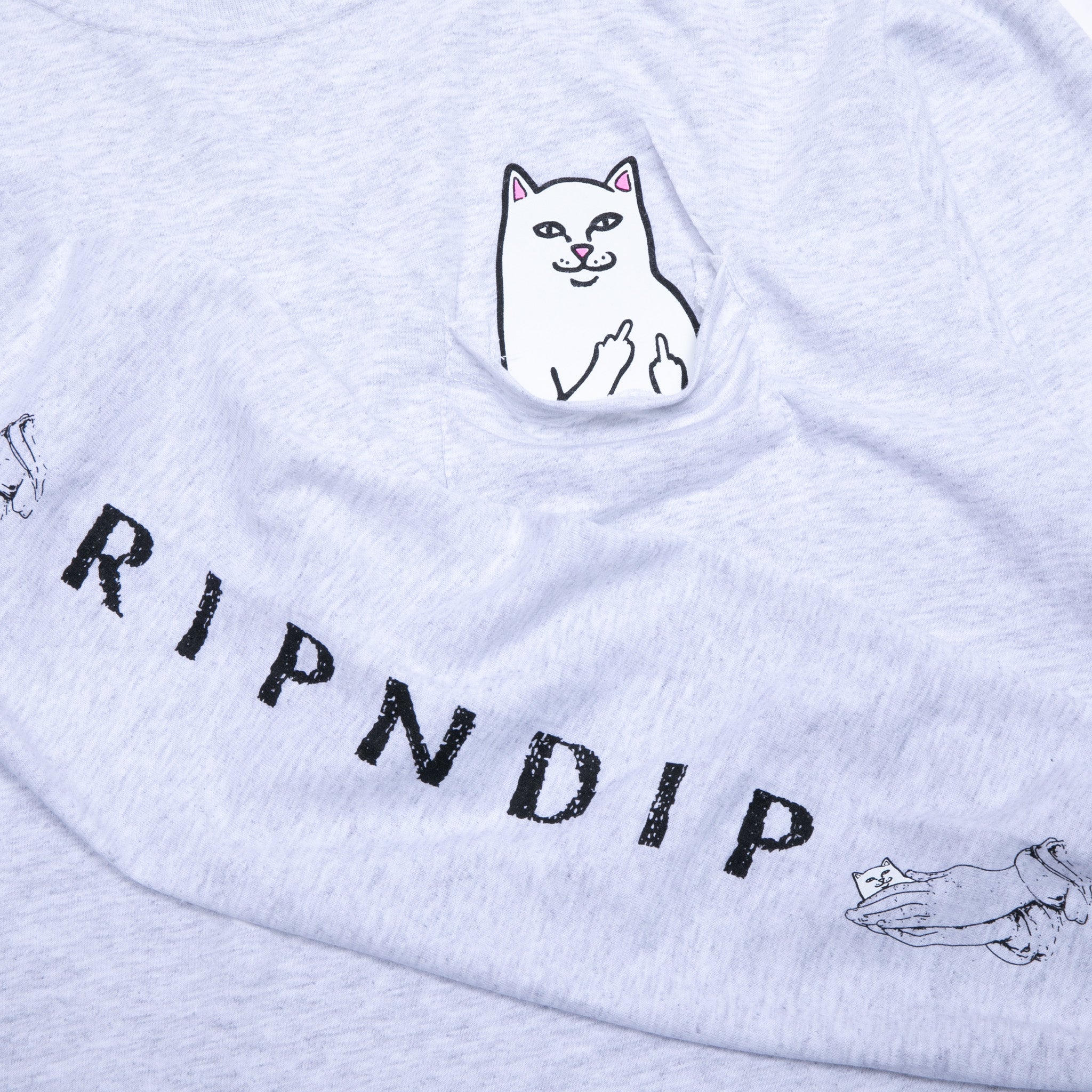 RIPNDIP Lord Nermal Long Sleeve (Ash Heather)