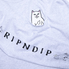 RIPNDIP Lord Nermal Long Sleeve (Ash Heather)