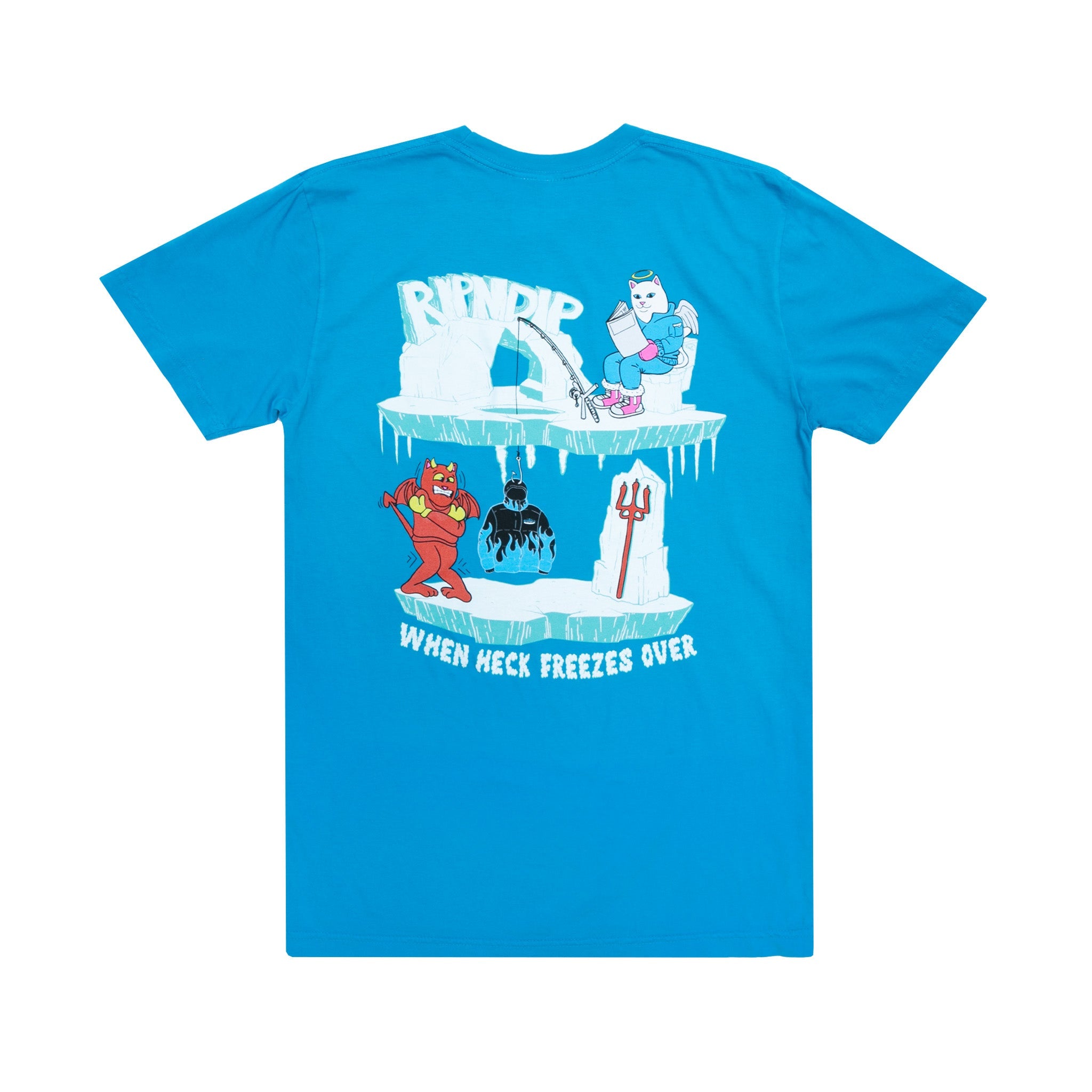 RIPNDIP Heck Freezes Over Tee (Azure Blue)
