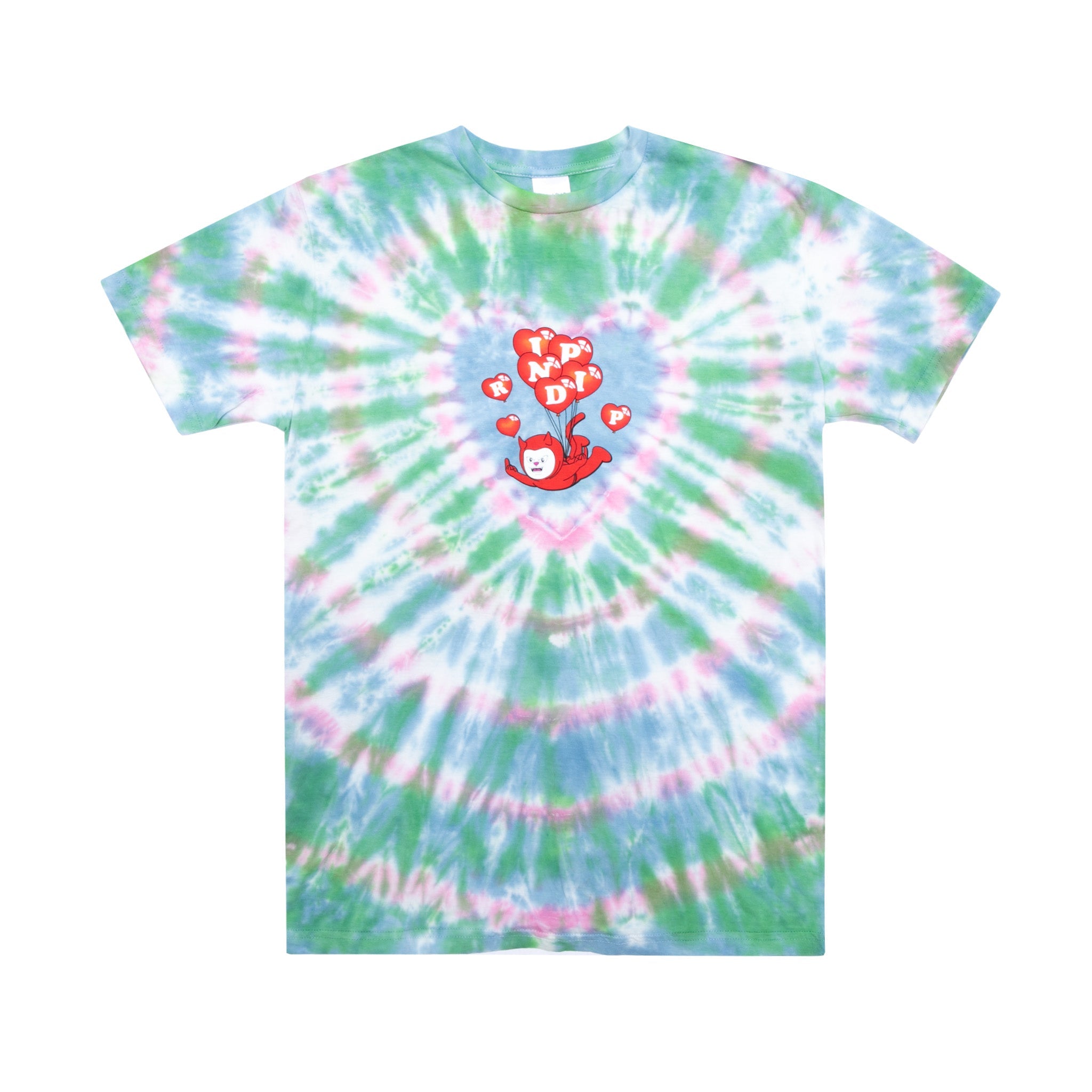 RIPNDIP Cupids Nightmare Tee (Blue/Pink Heart Dye)