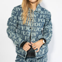 RIPNDIP Fuckin Fuck Denim Jacket (Medium Washed)