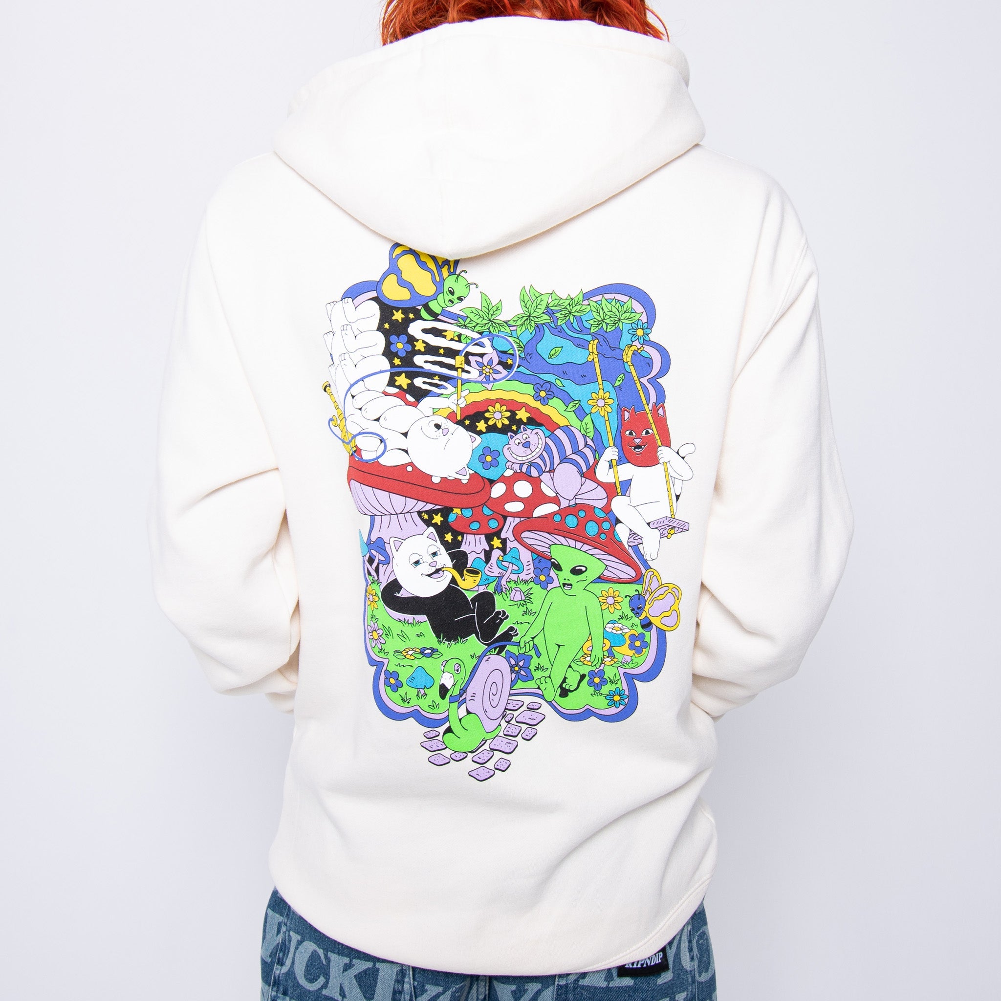 RIPNDIP Rabbit Hole Hoodie (Bone)
