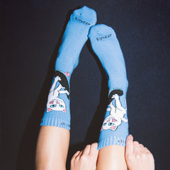 RIPNDIP Skater Nerm Socks (Slate Blue)