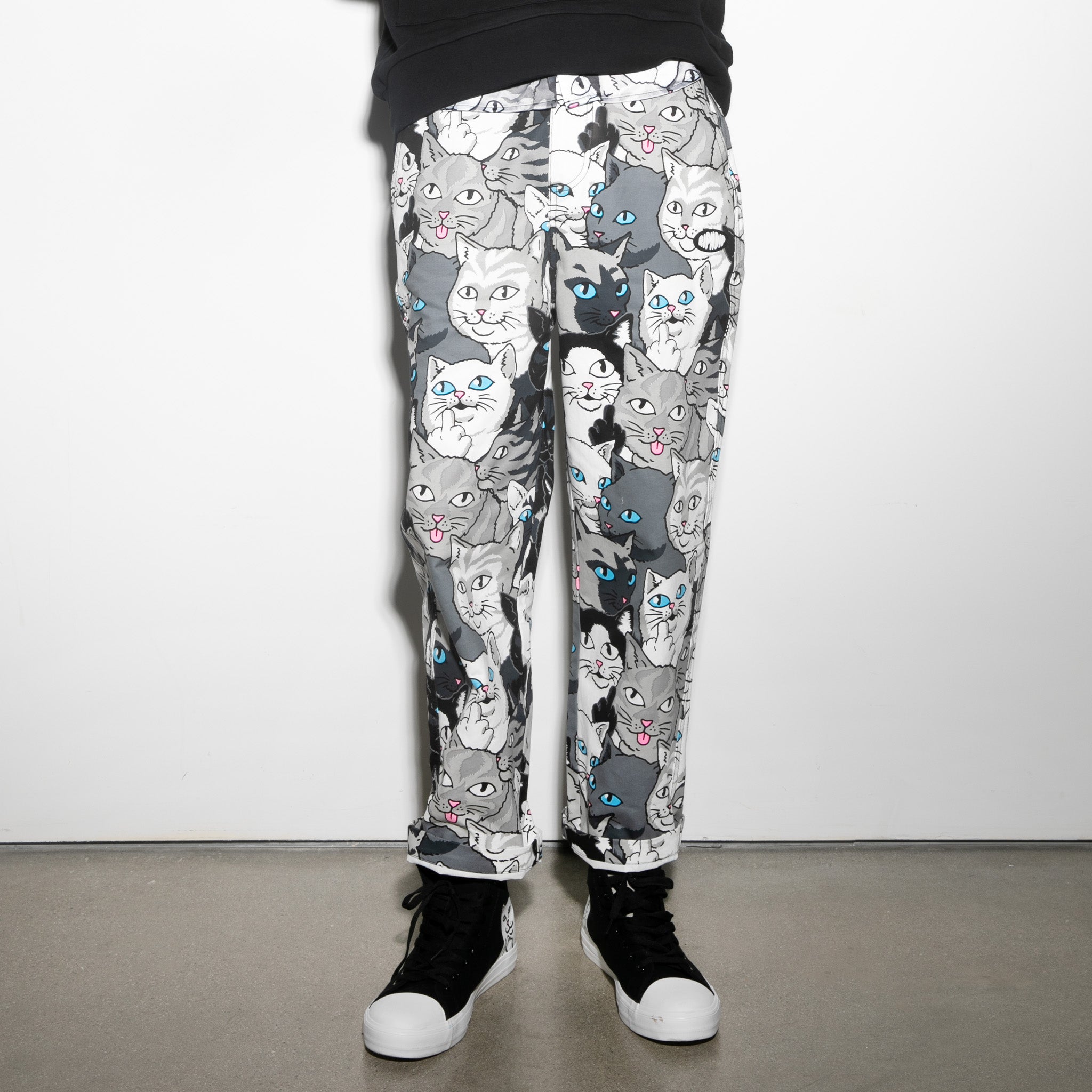 RIPNDIP Family Tree Wide Leg Pants (Black)