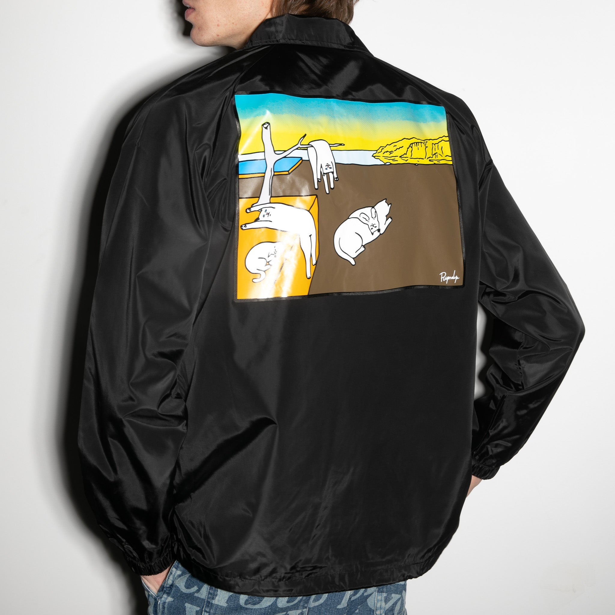 RIPNDIP Nermali Coaches Jacket (Black)